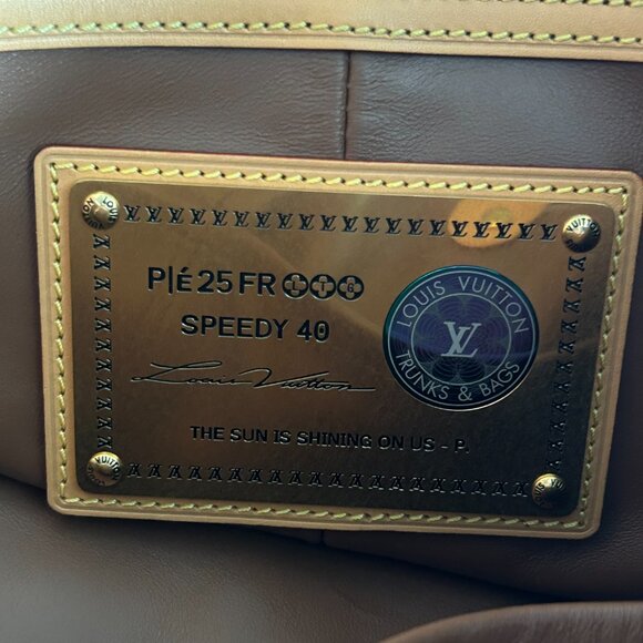 Louis Vuitton Peach & White Monogram P9 Speedy 40 - Picture 7 of 7